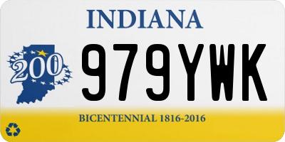 IN license plate 979YWK
