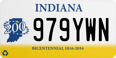 IN license plate 979YWN