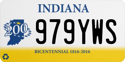 IN license plate 979YWS