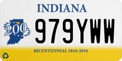 IN license plate 979YWW