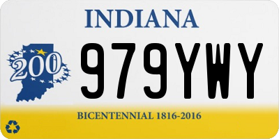 IN license plate 979YWY