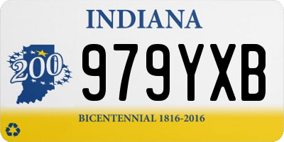 IN license plate 979YXB