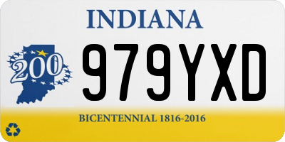 IN license plate 979YXD