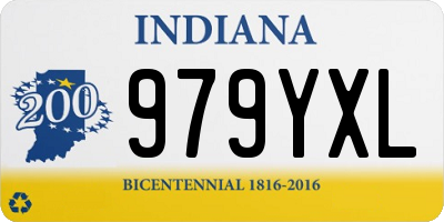 IN license plate 979YXL