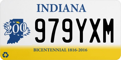 IN license plate 979YXM