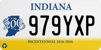 IN license plate 979YXP