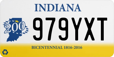 IN license plate 979YXT