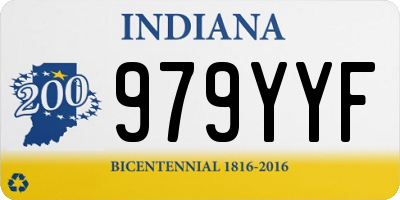 IN license plate 979YYF
