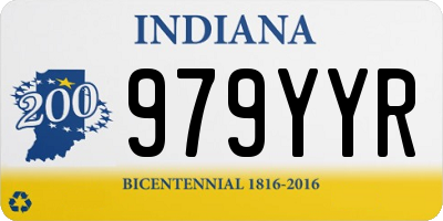 IN license plate 979YYR