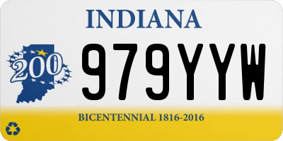 IN license plate 979YYW