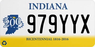IN license plate 979YYX
