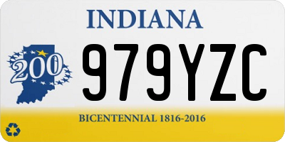 IN license plate 979YZC