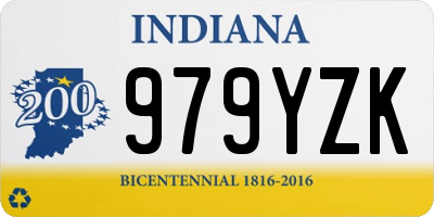 IN license plate 979YZK