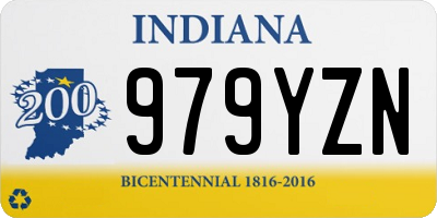 IN license plate 979YZN