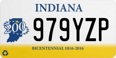 IN license plate 979YZP