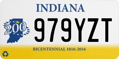 IN license plate 979YZT