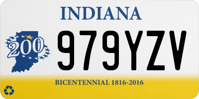 IN license plate 979YZV