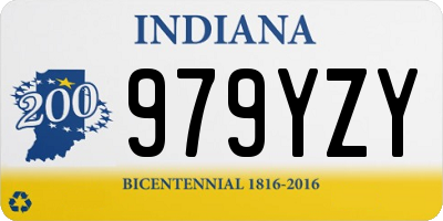 IN license plate 979YZY