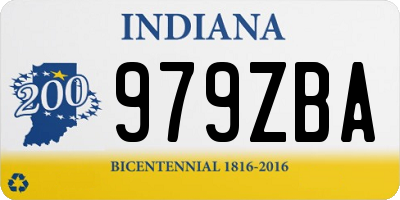 IN license plate 979ZBA