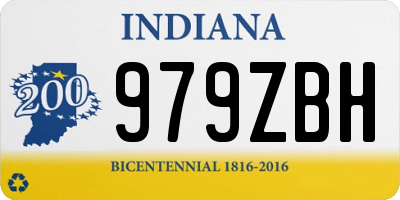 IN license plate 979ZBH
