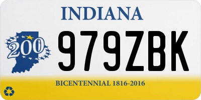 IN license plate 979ZBK