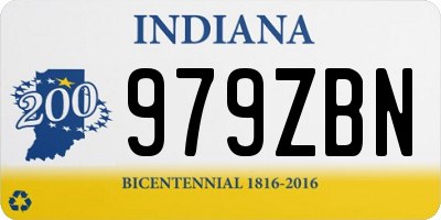 IN license plate 979ZBN