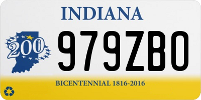 IN license plate 979ZBO