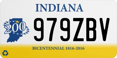 IN license plate 979ZBV