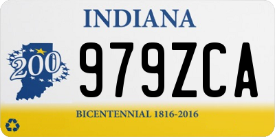 IN license plate 979ZCA