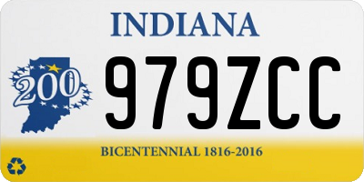 IN license plate 979ZCC