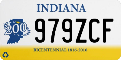 IN license plate 979ZCF