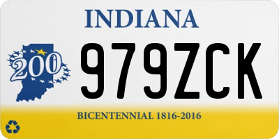 IN license plate 979ZCK