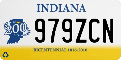 IN license plate 979ZCN