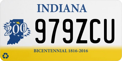 IN license plate 979ZCU