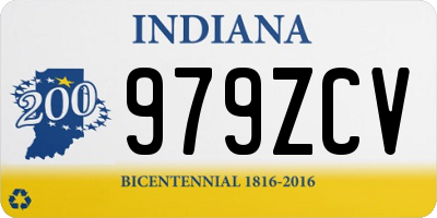 IN license plate 979ZCV