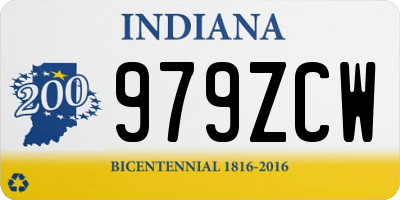 IN license plate 979ZCW