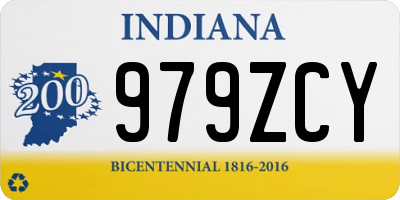 IN license plate 979ZCY