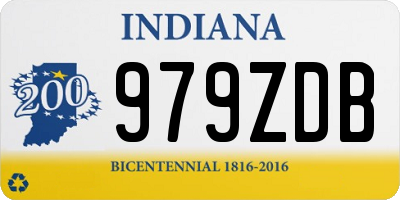 IN license plate 979ZDB
