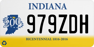 IN license plate 979ZDH