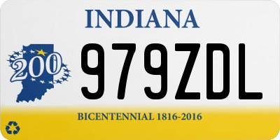 IN license plate 979ZDL