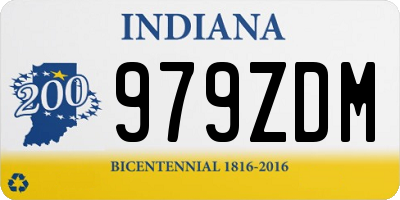 IN license plate 979ZDM