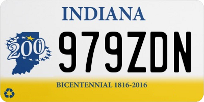 IN license plate 979ZDN