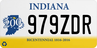 IN license plate 979ZDR