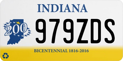 IN license plate 979ZDS