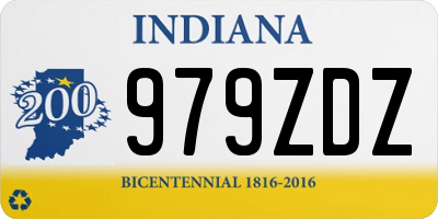 IN license plate 979ZDZ