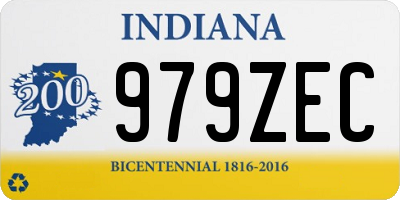 IN license plate 979ZEC