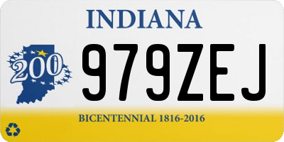 IN license plate 979ZEJ