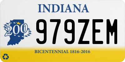 IN license plate 979ZEM