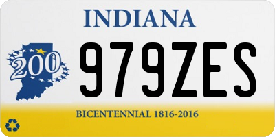 IN license plate 979ZES