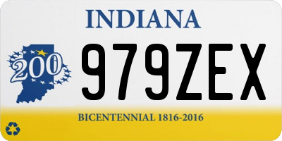IN license plate 979ZEX